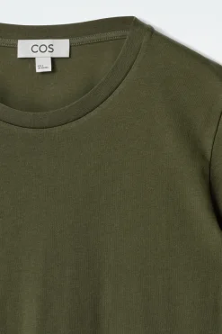 Sale COS BAWEŁNIANY T-SHIRT Z OKRĄGŁYM DEKOLTEM
