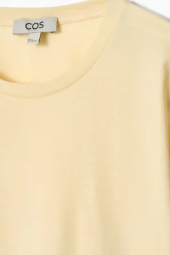 Hot COS BAWEŁNIANY T-SHIRT Z OKRĄGŁYM DEKOLTEM