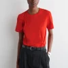 Discount COS BAWEŁNIANY T-SHIRT Z WĘZŁOWYM DETALEM