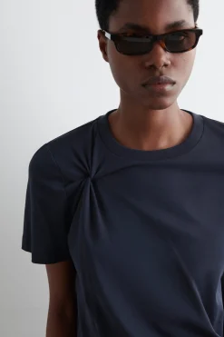 Sale COS BAWEŁNIANY T-SHIRT Z WĘZŁOWYM DETALEM