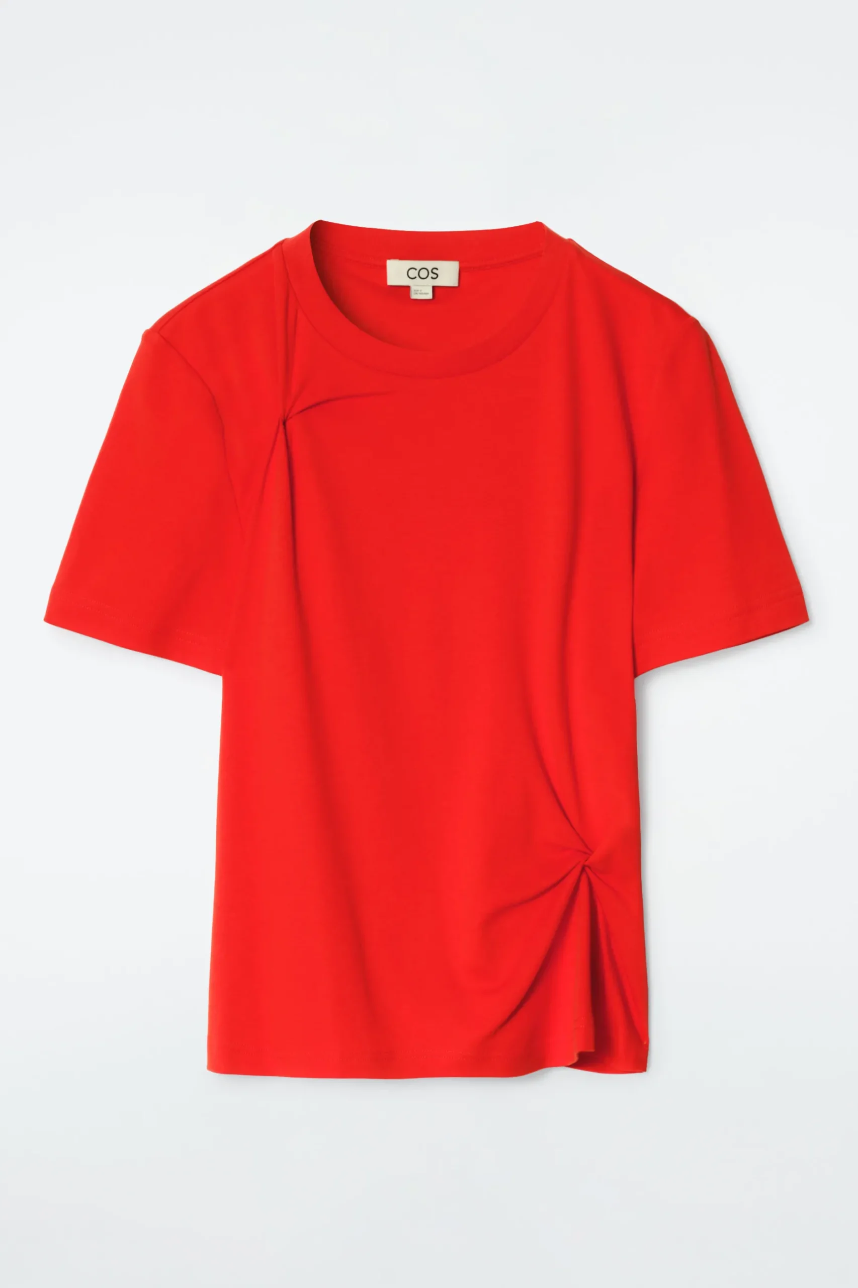 Discount COS BAWEŁNIANY T-SHIRT Z WĘZŁOWYM DETALEM