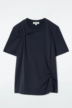 Sale COS BAWEŁNIANY T-SHIRT Z WĘZŁOWYM DETALEM