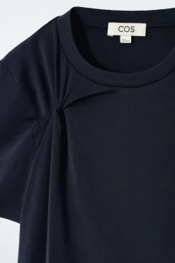 Sale COS BAWEŁNIANY T-SHIRT Z WĘZŁOWYM DETALEM