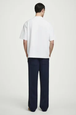Hot COS BAWEŁNIANY T-SHIRT Z ZAMKIEM