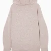 New COS BLUZA Z KAPTUREM Z CZYSTEGO KASZMIRU