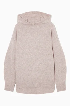 New COS BLUZA Z KAPTUREM Z CZYSTEGO KASZMIRU