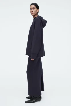 Discount COS BLUZA Z KAPTUREM Z DWUSTRONNEJ MIESZANKI Z WEŁNĄ