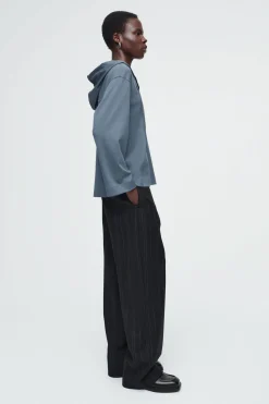 Best COS BLUZA Z KAPTUREM Z LEKKIEGO DŻERSEJU Z GUZIKAMI