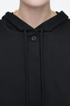 Clearance COS BLUZA Z KAPTUREM Z LEKKIEGO DŻERSEJU Z GUZIKAMI