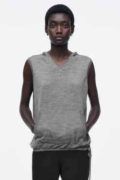 Sale COS BLUZA Z KAPTUREM Z WEŁNĄ MERINO