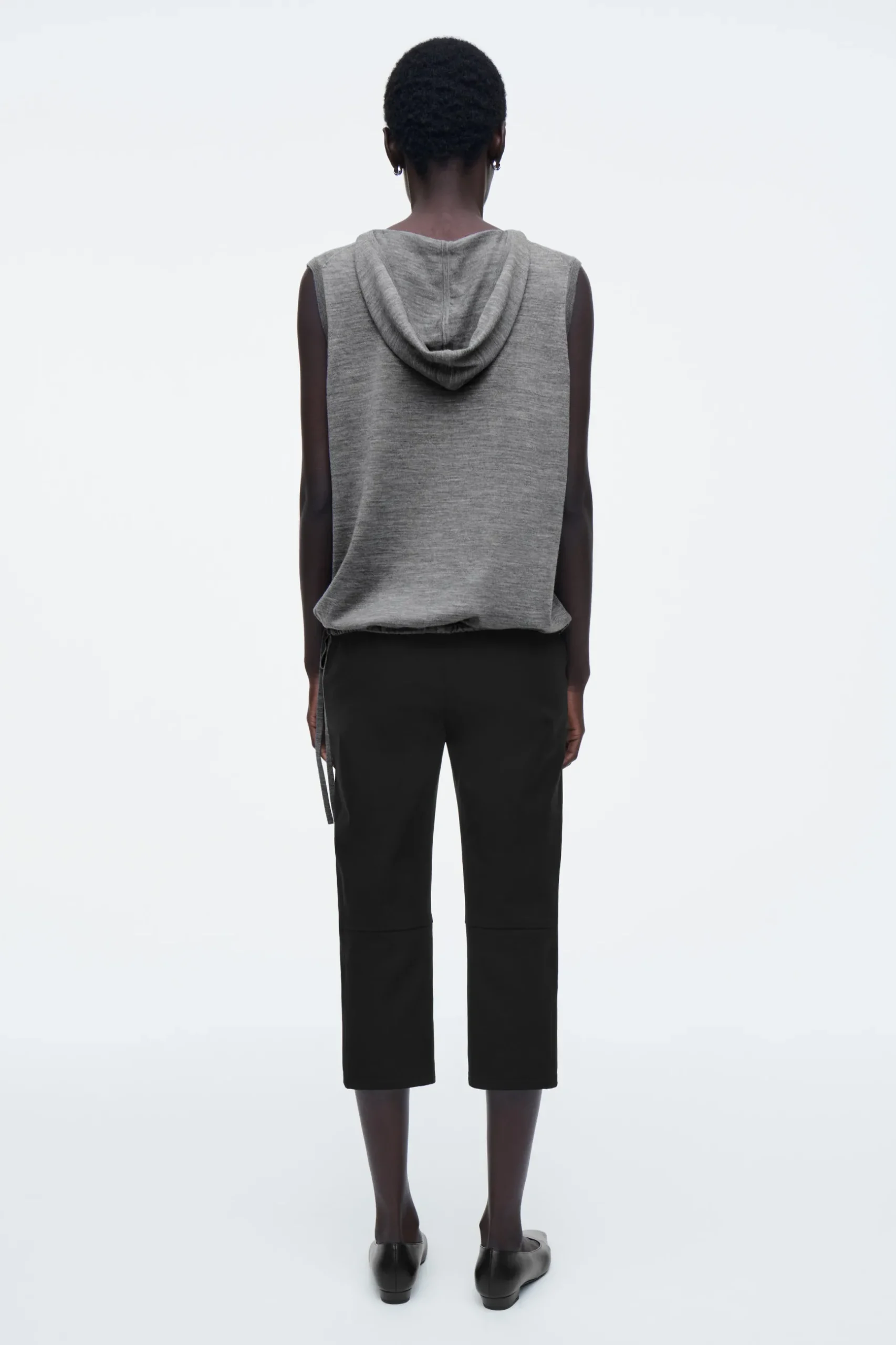 Sale COS BLUZA Z KAPTUREM Z WEŁNĄ MERINO