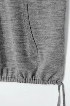 Sale COS BLUZA Z KAPTUREM Z WEŁNĄ MERINO