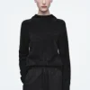 Fashion COS BLUZA Z KAPTUREM ZE SZCZOTKOWANEGO KASZMIRU
