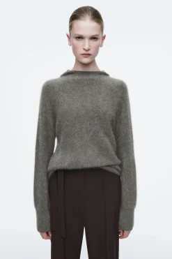 Clearance COS BLUZA Z KAPTUREM ZE SZCZOTKOWANEGO KASZMIRU