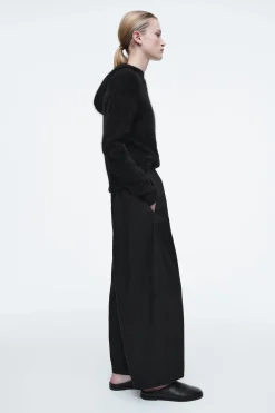Fashion COS BLUZA Z KAPTUREM ZE SZCZOTKOWANEGO KASZMIRU