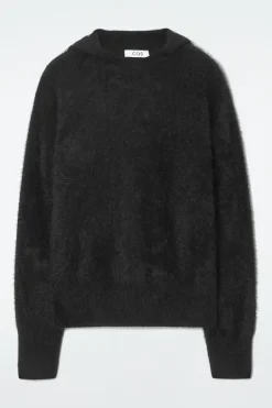 Fashion COS BLUZA Z KAPTUREM ZE SZCZOTKOWANEGO KASZMIRU