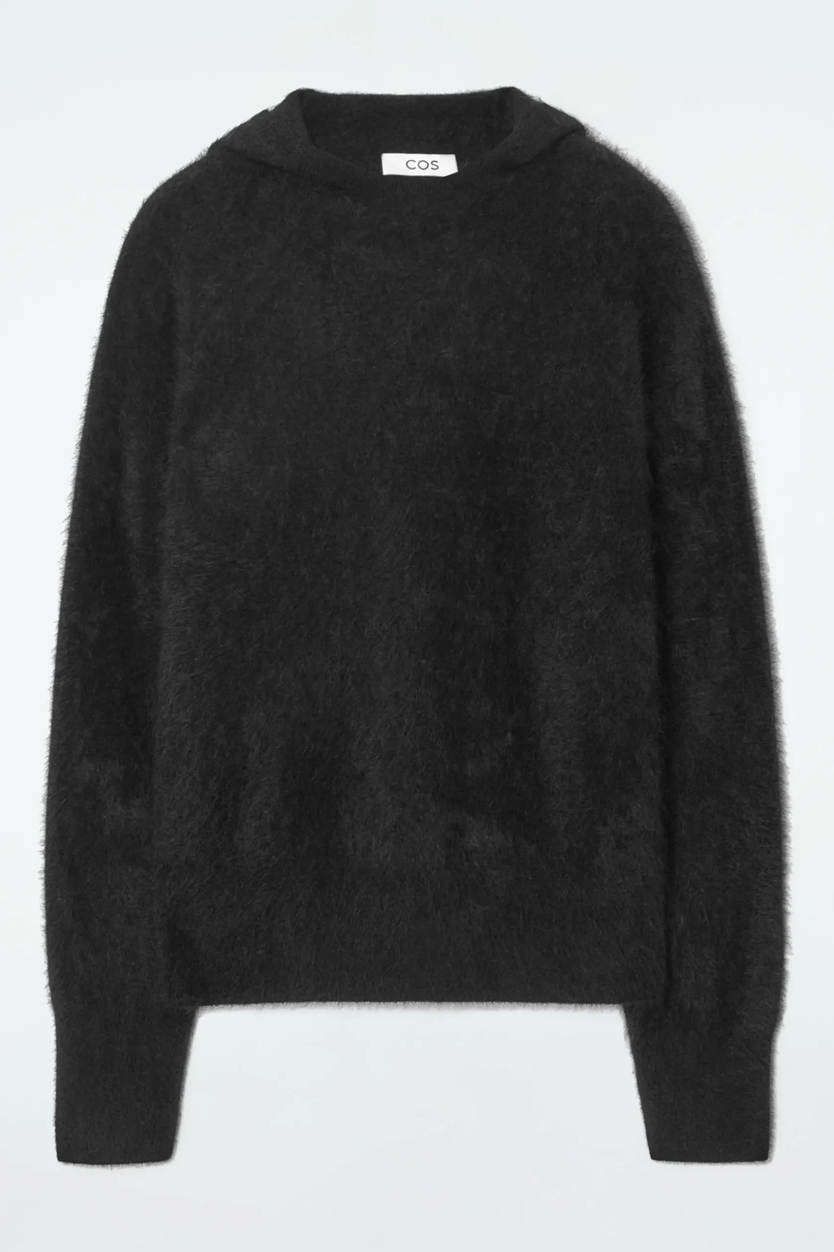 Fashion COS BLUZA Z KAPTUREM ZE SZCZOTKOWANEGO KASZMIRU