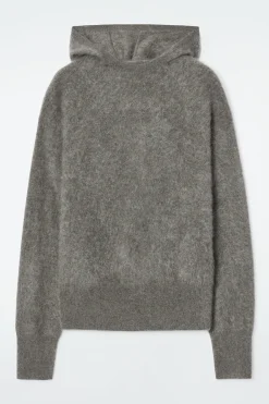 Clearance COS BLUZA Z KAPTUREM ZE SZCZOTKOWANEGO KASZMIRU