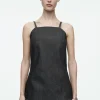 Fashion COS BLUZKA NA RAMIĄCZKACH Z SUROWEGO JEANSU