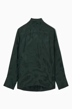 Sale COS BLUZKA Z ŻAKARDOWEGO MATERIAŁU W KWIATY