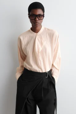 Fashion COS BLUZKA Z DRAPOWANYM PANELEM