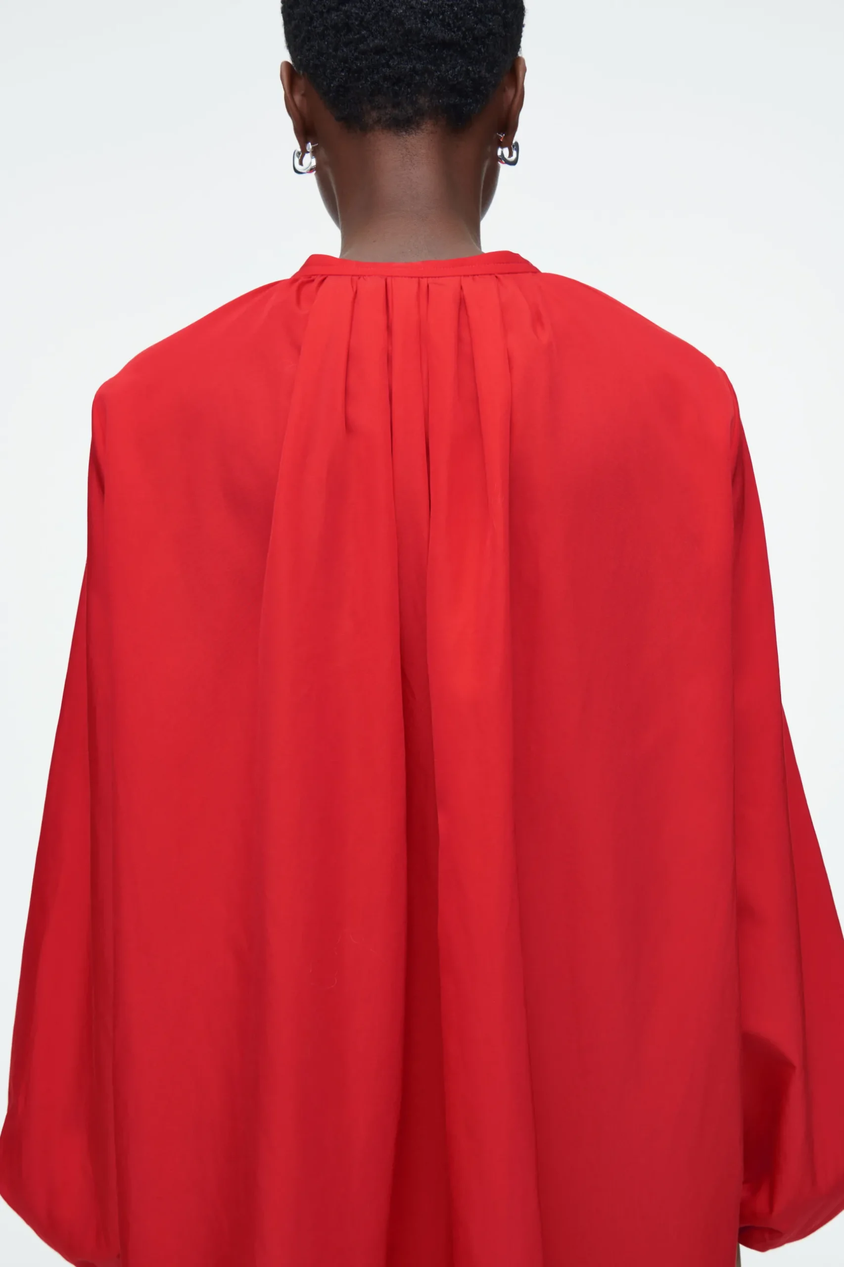 Best COS BLUZKA Z JEDWABIEM Z BALONOWYMI RĘKAWAMI