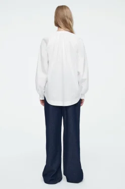 Fashion COS BLUZKA Z MARSZCZONYMI MANKIETAMI