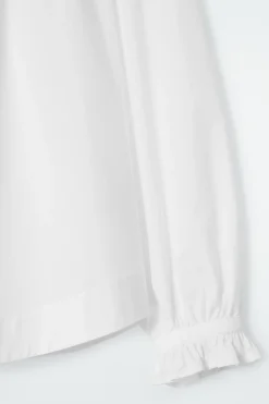 Fashion COS BLUZKA Z MARSZCZONYMI MANKIETAMI