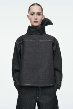 Sale COS BLUZKA Z SUROWEGO JEANSU