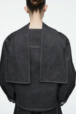 Sale COS BLUZKA Z SUROWEGO JEANSU