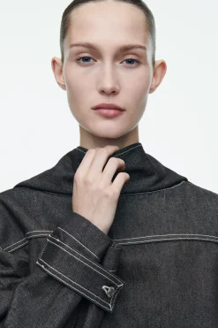 Sale COS BLUZKA Z SUROWEGO JEANSU