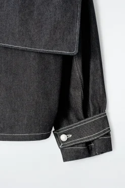 Sale COS BLUZKA Z SUROWEGO JEANSU
