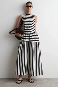 Best COS BOATNECK GATHERED MIDI DRESS