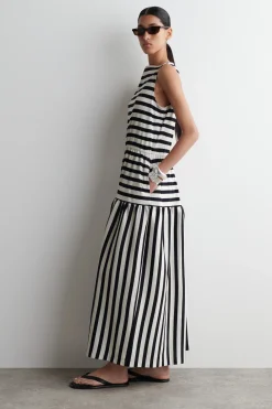 Best COS BOATNECK GATHERED MIDI DRESS