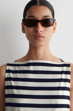 Best COS BOATNECK GATHERED MIDI DRESS