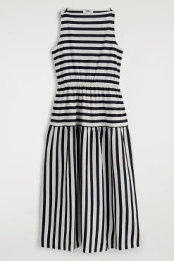 Best COS BOATNECK GATHERED MIDI DRESS