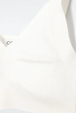 Outlet COS BRALETKA Z PRĄŻKOWANEJ DZIANINY