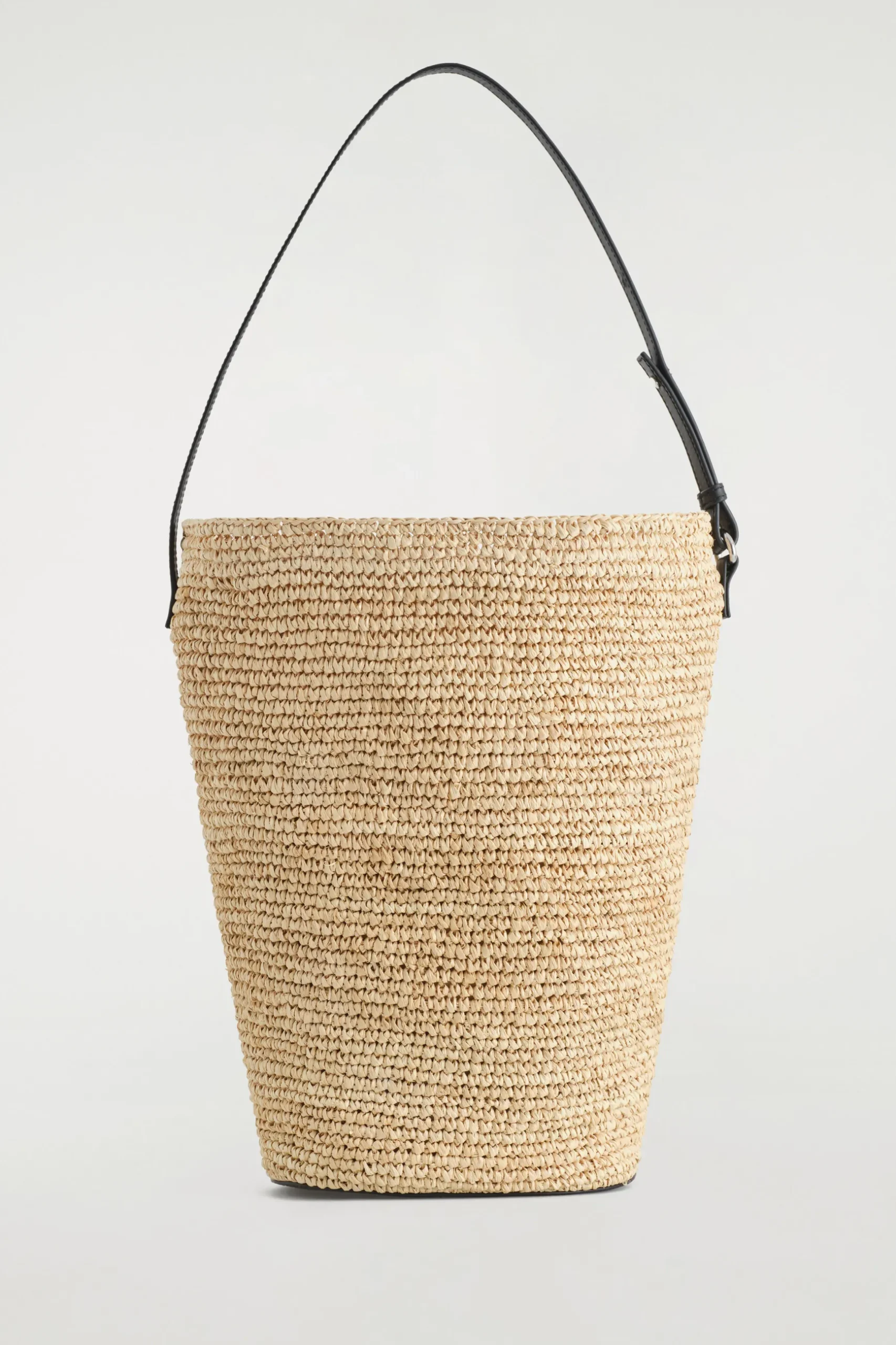 New COS BUCKET BAG STRAW