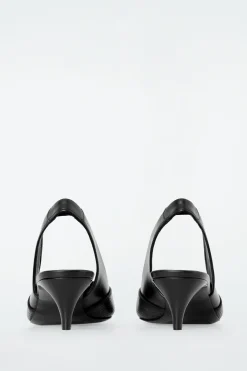 Fashion COS BUTY NA OBCASIE Z PERFOROWANEJ SKÓRY Czarny