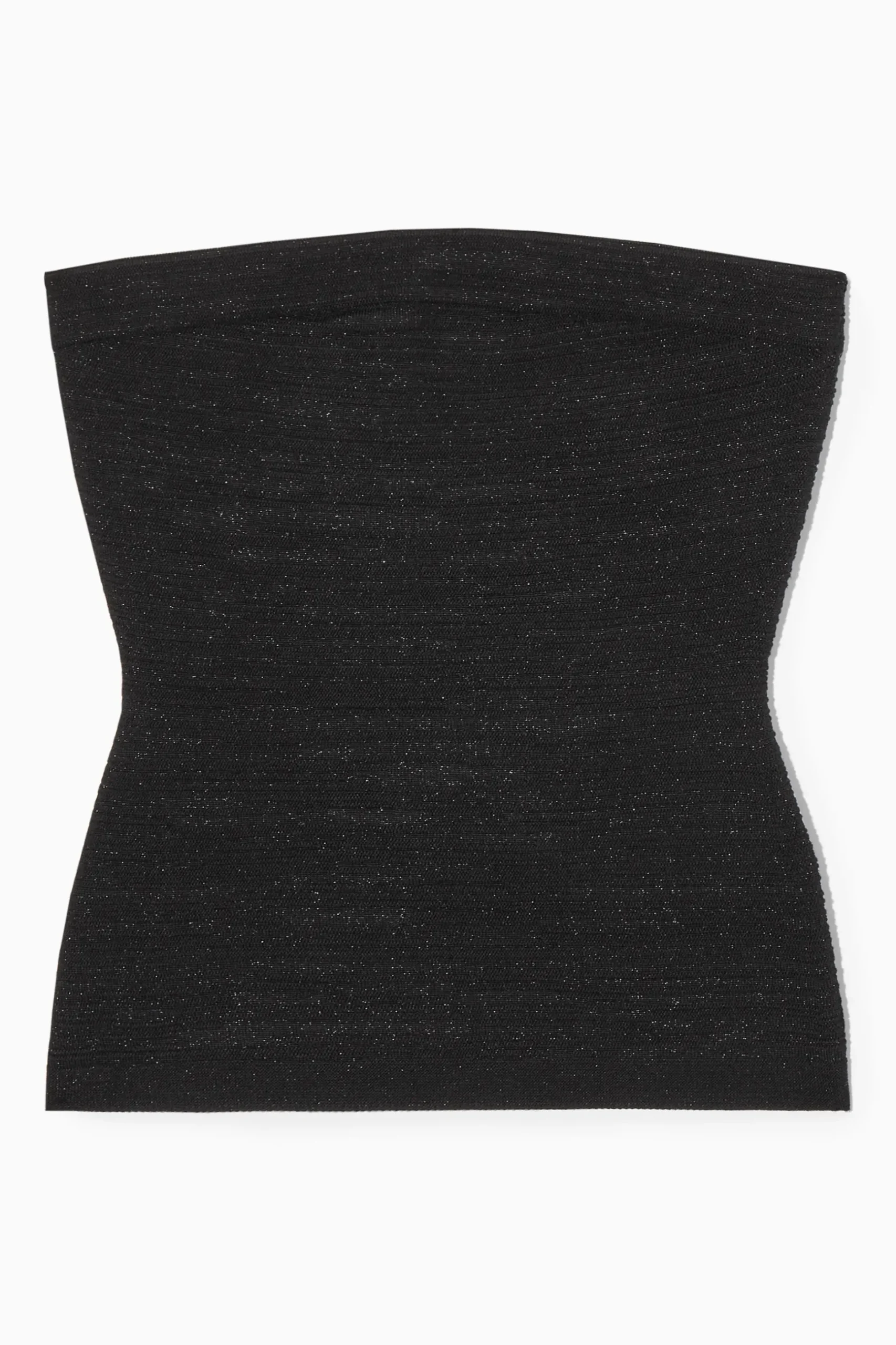 Best COS BŁYSZCZĄCY TOP BANDEAU O STRUKTURALNEJ POWIERZCHNI