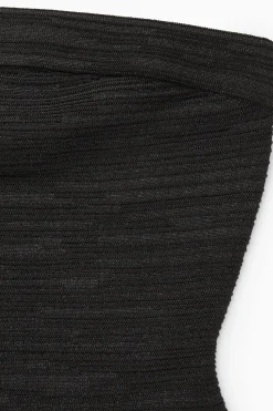 Best COS BŁYSZCZĄCY TOP BANDEAU O STRUKTURALNEJ POWIERZCHNI