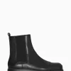 Discount COS CHUNKY LEATHER CHELSEA BOOTS Black