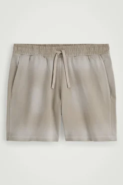 Fashion COS ŚCIĄGANE W TALII SZORTY ZE SPRANEGO DŻERSEJU Szarobrązowy
