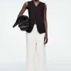 Best COS COTTON TAPERED DRAWSTRING TROUSERS
