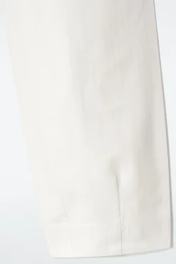 Best COS COTTON TAPERED DRAWSTRING TROUSERS