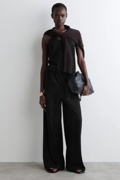 Sale COS COTTONLINEN WIDELEG TROUSERS