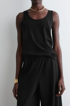 Sale COS COTTONLINEN WIDELEG TROUSERS
