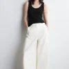 Fashion COS CROPPED BARRELLEG COTTON TROUSERS