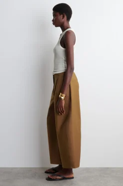 Best COS CROPPED BARRELLEG COTTON TROUSERS