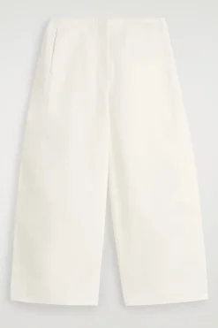 Fashion COS CROPPED BARRELLEG COTTON TROUSERS